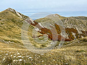 View of the summit of Monte di Cambio and Monte i Porcini in Lazio photo