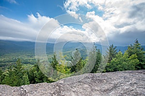 View from the summit of Mount Jo Lake Placid