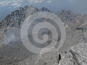 The view from the summit of Mount Merapi
