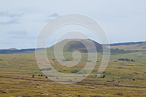 View from the summit of the Poike volcano. Easter Island, Chile