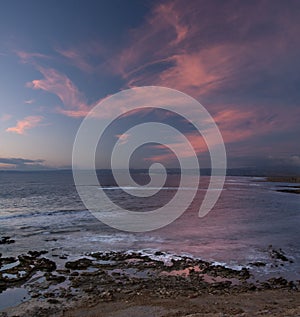 A view of sunset in cyprus