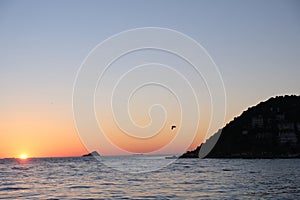 View of the sunset from Heybeliada Halki