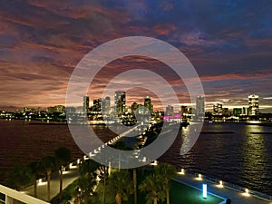 Gorgeous View from New Pier Overlooking Downtown St Pete FL  photo