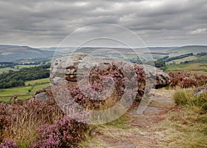 View from Surprise view at Hathersage, Peak District, U.K