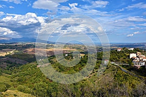 View of surrounding of Altomonte, Calabria photo