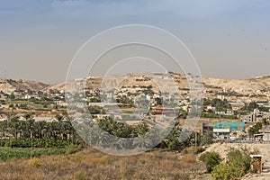 View of the surroundings of the city of Jericho. Palestinian West Bank