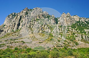Cliffs of mount Demerdzhi photo