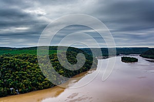 View of the Susquehanna River from the Pinnacle, in Lancaster Co