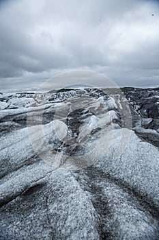 This is a view of the Svínafellsjökull glacier in Iceland, a great place for hiking