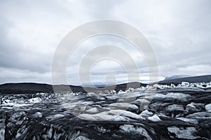 This is a view of the Svínafellsjökull glacier in Iceland, a great place for hiking