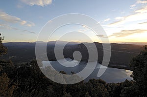 View of swamp Sau, Barcelona province,Spain