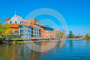 View of the Swan theatre hosting the Royal Shakespeare Company in Stratford upon Avon, England