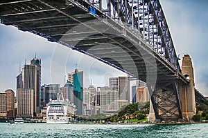 View of Sydney with Harbor Bridge Australia