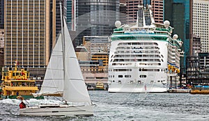View of Sydney with Harbor Bridge Wales Australia