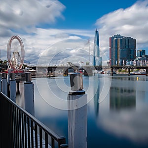 view of Sydney harbour residential commercial apartments City CBD NSW Australia