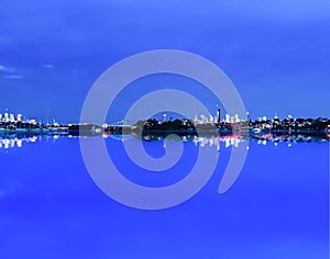 view of Sydney harbour residential commercial apartments City CBD NSW Australia