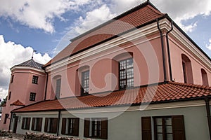 View of the synagogue in Tykocin from the western side