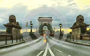 View of Szechenyi Chain Bridge