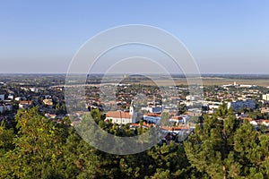 View of Szekszard, Hungary on a summer evening photo