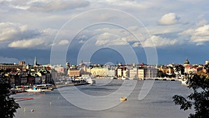 View from SÃ¶dermalm in Stockholm