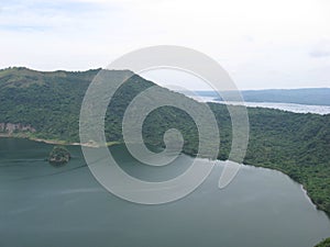 A view from the Taal volcano mountain, Philippines