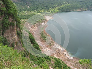 A view from the Taal volcano mountain, Philippines