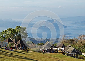 View of taal volcano from picnic grove