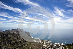 A view from Table Mountain, Cape Town
