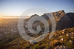 View of Table Mountain Capetown South Africa