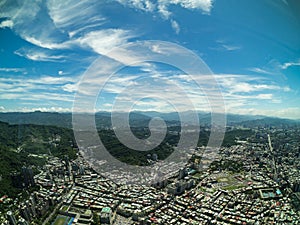 The view from the Taipei101 Tower in Taipei, Taiwan. photo