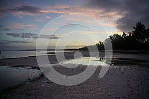 View of Taljo Beach, Panglao, Bohol, Philippines at Sunrise