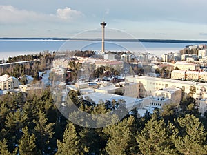 View of Tampere TV Tower (Finland)