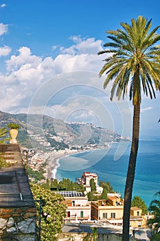View from Taormina - Sicily photo