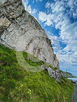 Road round the great orme in north wales