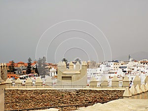 View of Tarifa from castle Guzman el Bueno-Andalusia-Spain