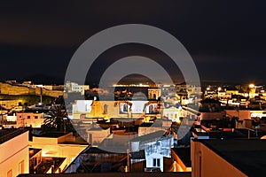 View of Tarifa at night, Cadiz