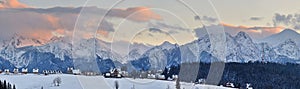 View of the Tatra Mountains.