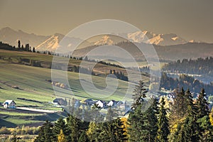 View on Tatras mounatins Poland.