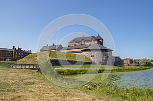 View of The Tavastia Castle Hame Castle in summer, Hameenlinna, Finland