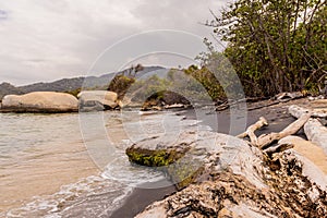 A view in Tayrona National Park in Colombia