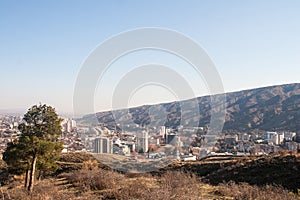 View on Tbilisi near Tabor Monastery