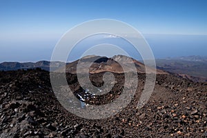 View from Teide Ñ‚Ð¾ Pico Viejo mount. Teide national Park, Tenerife, Canary Islands, Spain