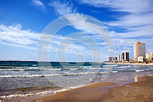 View of a Tel-Aviv beach