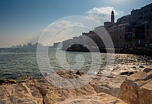 A view on Tel Aviv from Jaffa port