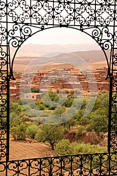 View of Telouet village