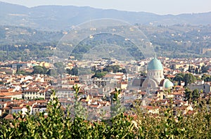 View at the Tempio Maggiore Israelitico, Florence