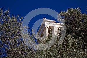 View of the temple of Athena Niki in Athens, Greece. photo