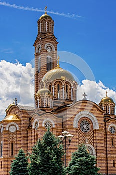 View on Temple of Christ the Saviour in Banjaluka, Bosnia and Herzegovina