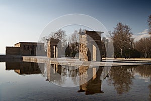 View of Temple of Debod, Madrid, Spain