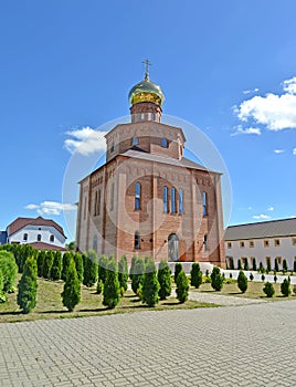 View of the Temple in honor of the martyr Saint prepodobno Grand Duchess Elisaveta. Sacred and Elisavetinsky convent. Kaliningrad